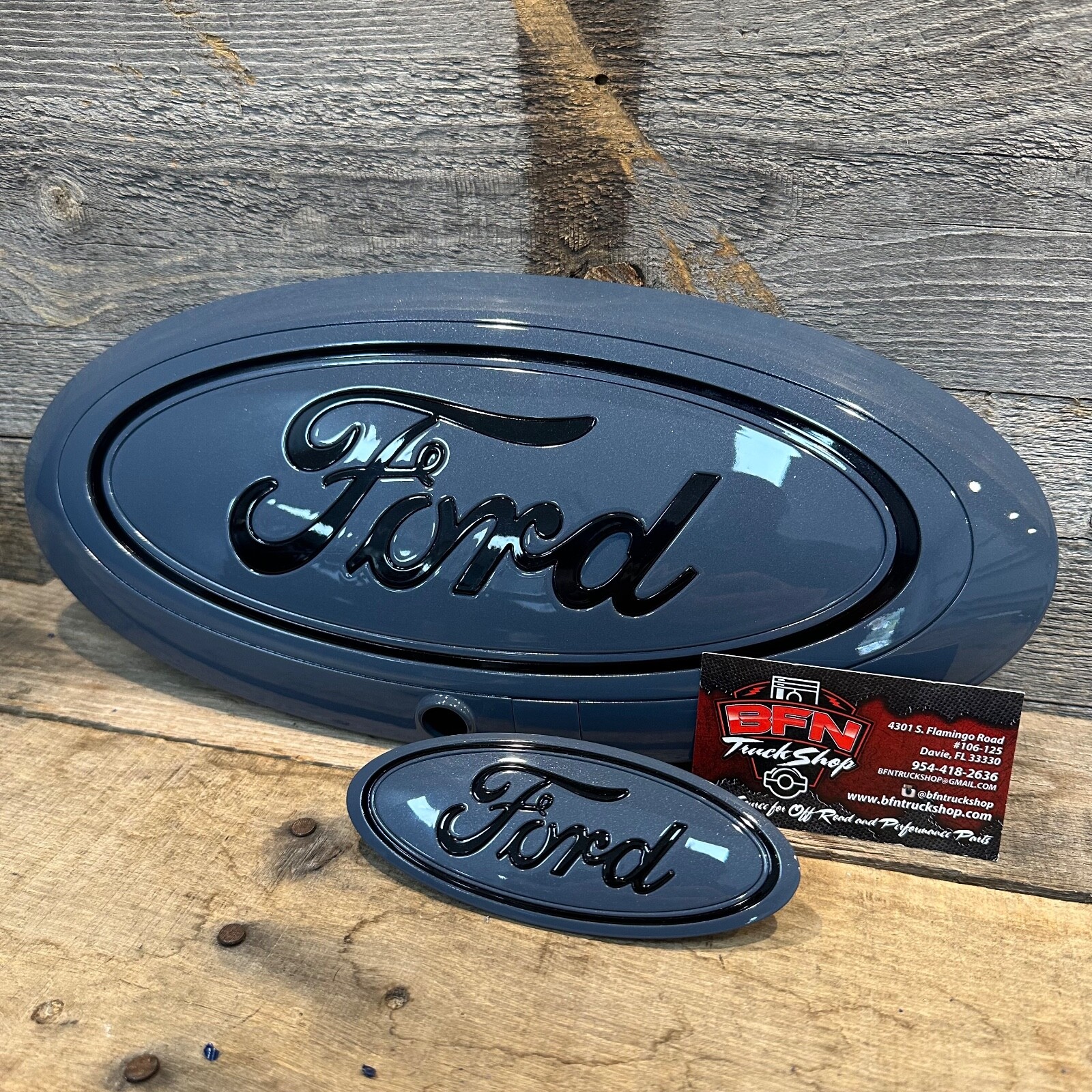 2023+ F250 F350 F450 Superduty Custom Painted Ford Front & Rear Emblem Oval Set