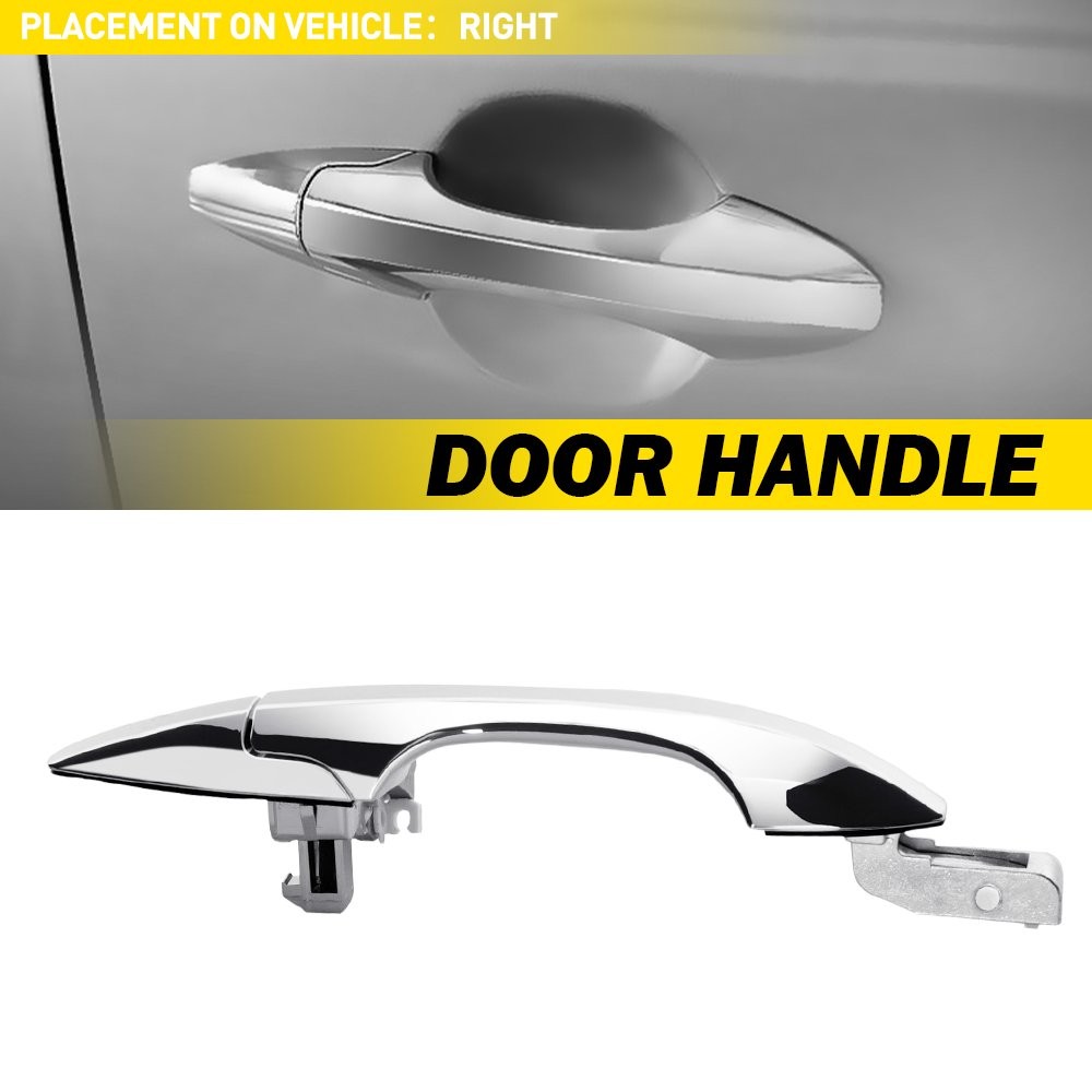 Fits 2007 08-12 2013 Acura MDX Base Chrome 1X Outer Door Handle Front Rear Right