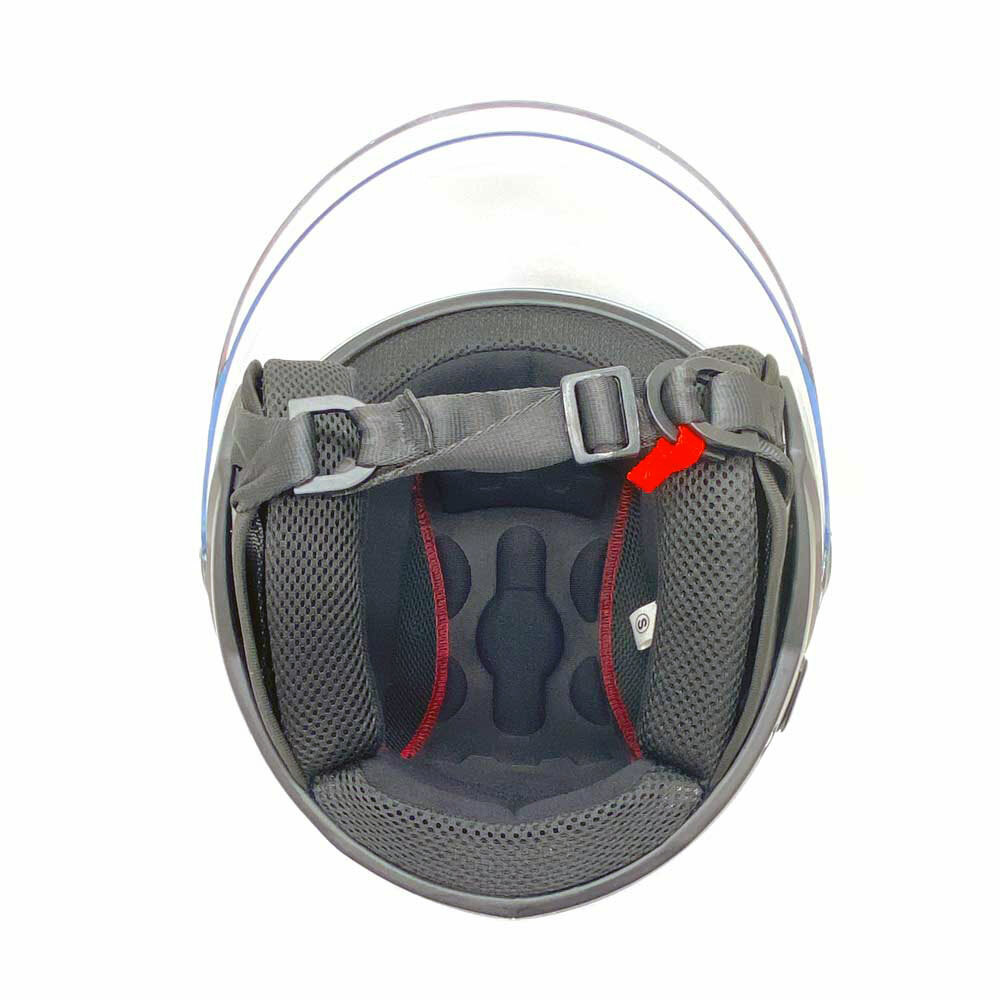 MMG Motorcycle Scooter Pilot Open Face Flip-Up Helmet DOT – Matte Black Large