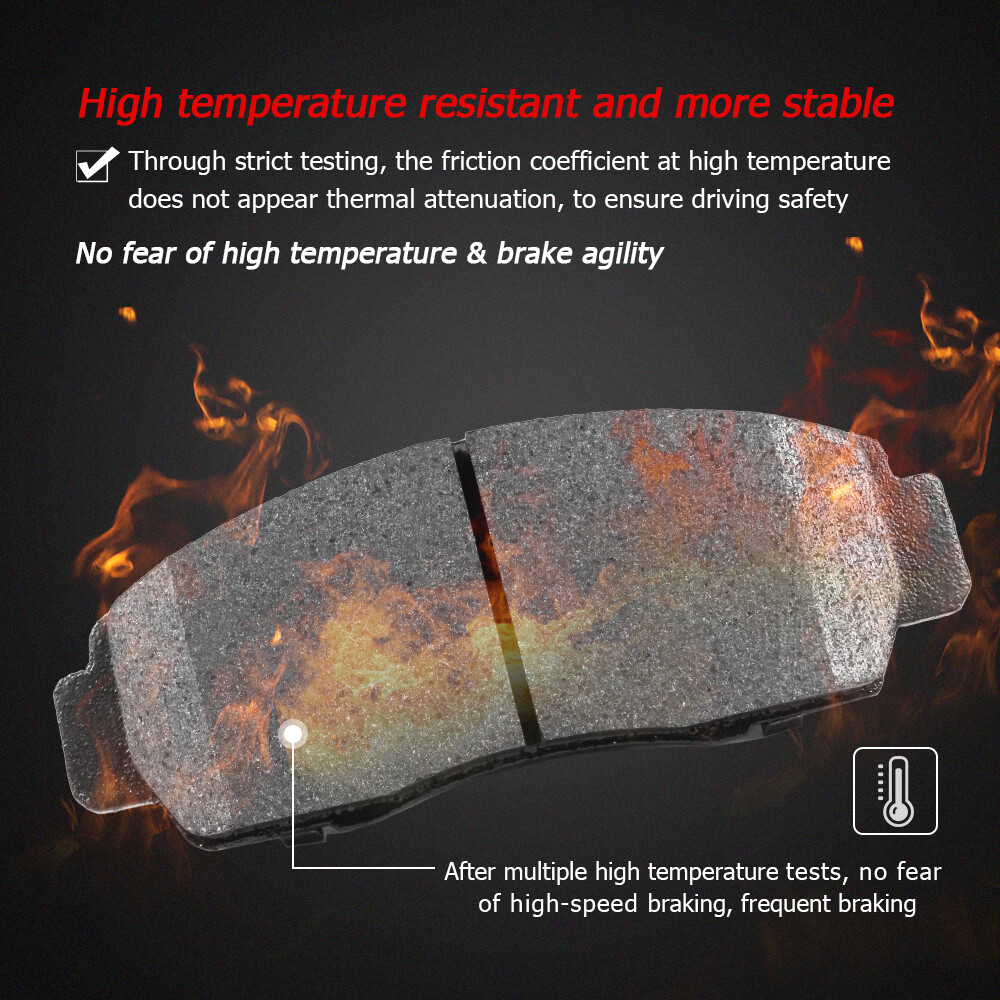 Front and Rear Ceramic Brake Pads Set for Mercedes-Benz C230 C240 SLK280 SLK300