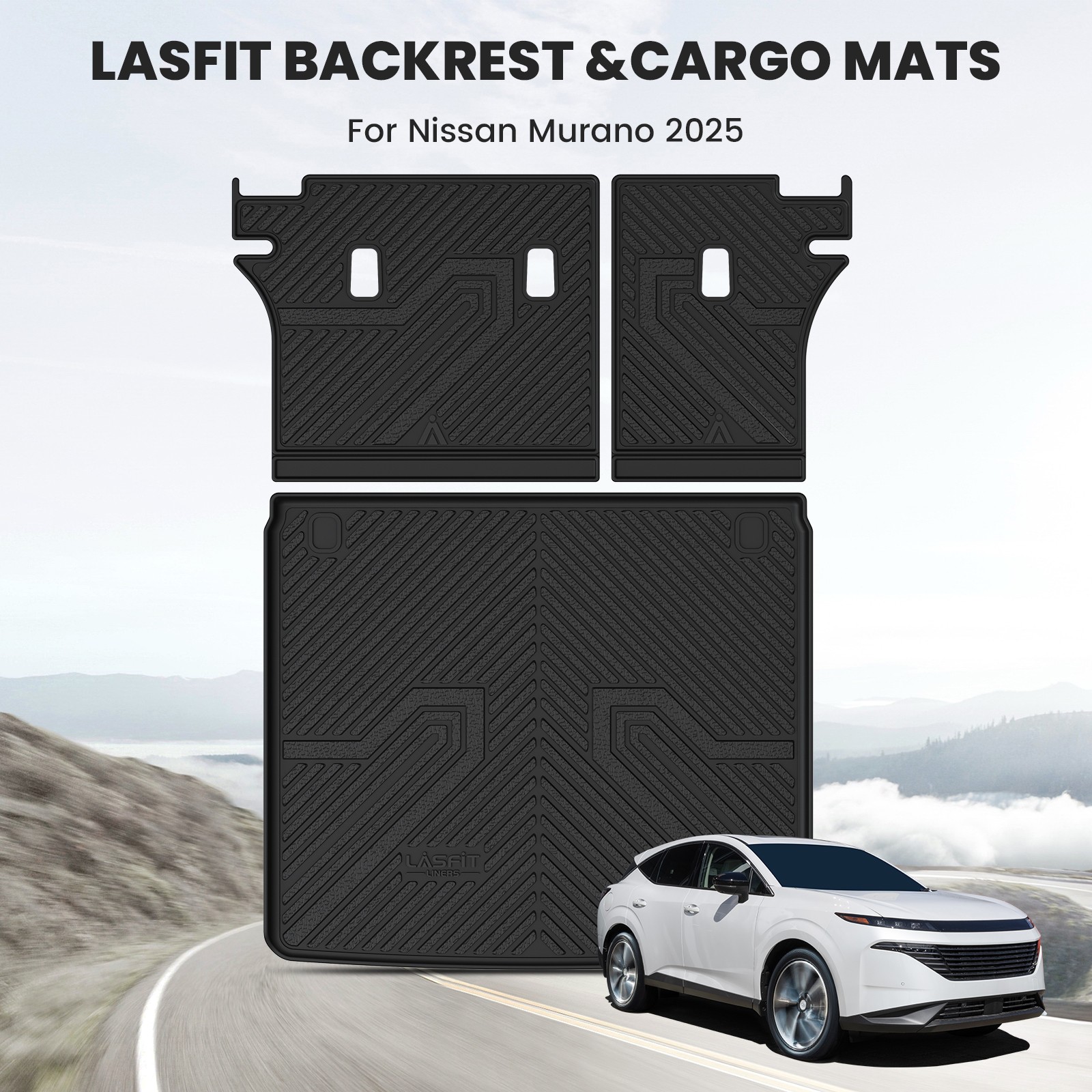 Floor Mats Cargo Mat Backrest Mat Trunk Cargo Liners for 2025 2026 Nissan Murano