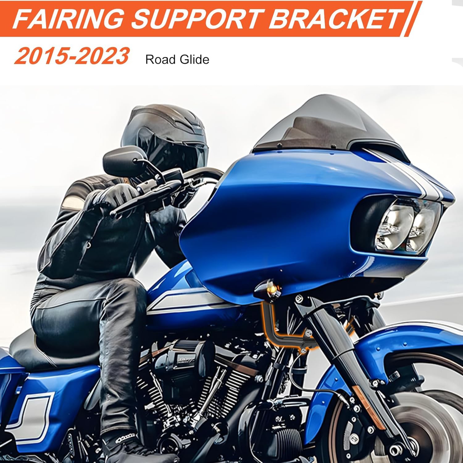 Front Lower Fairing Support Bracket Mount Kit Fit For Harley Road Glide 2015-UP