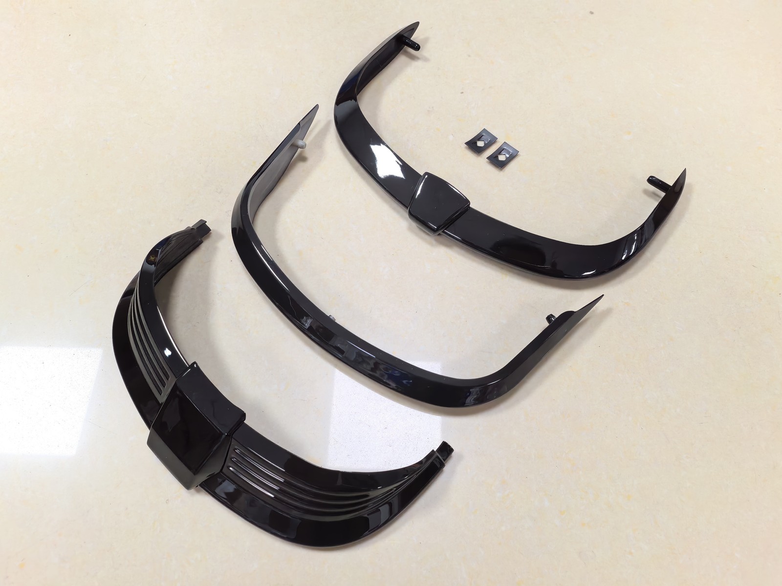 Front +Lower+Rear Fender Tip Trim For Harley Heritage Classic FLHCS 114 FLHC 107