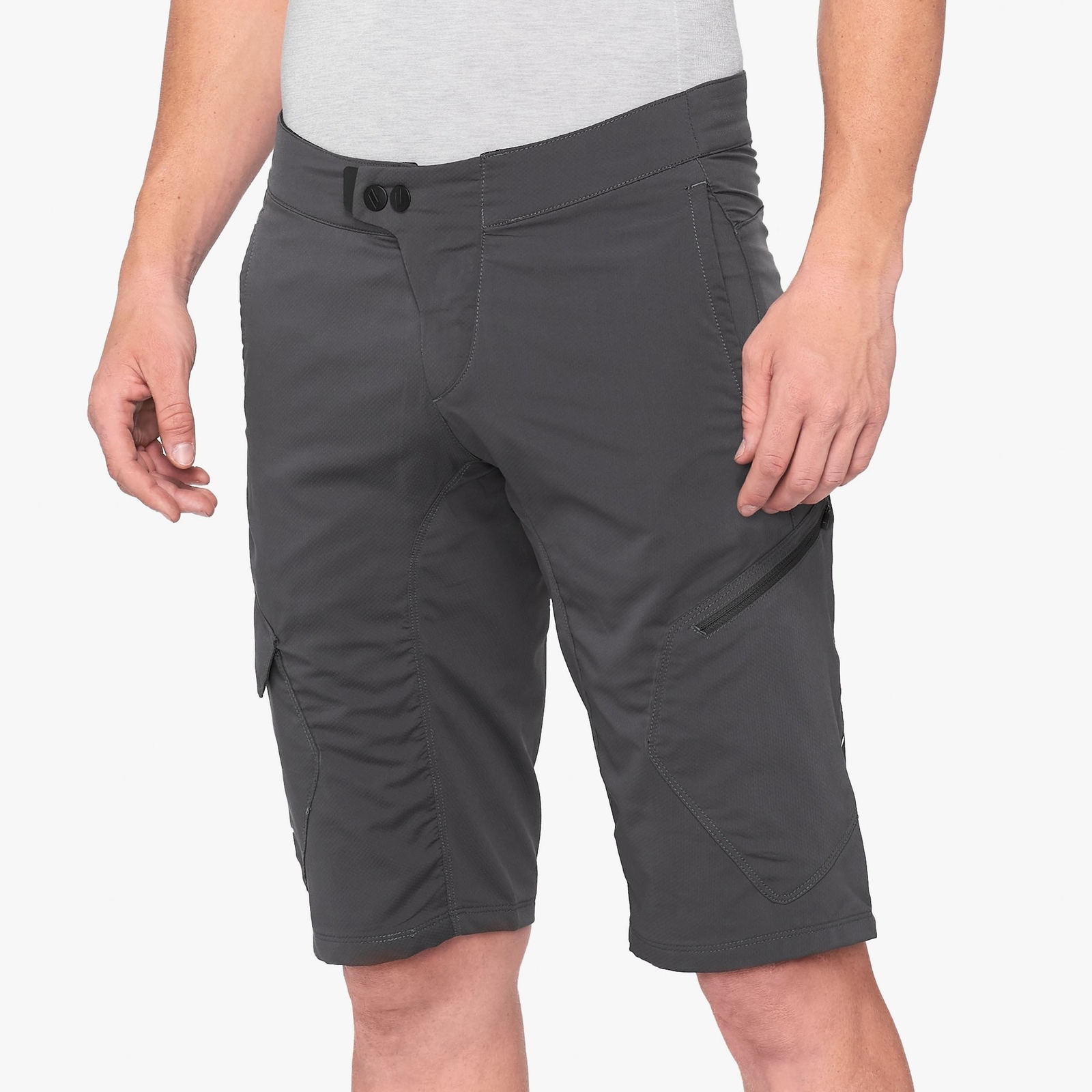 100% Ridecamp Mens MTB Mountain Bike Shorts Charcoal