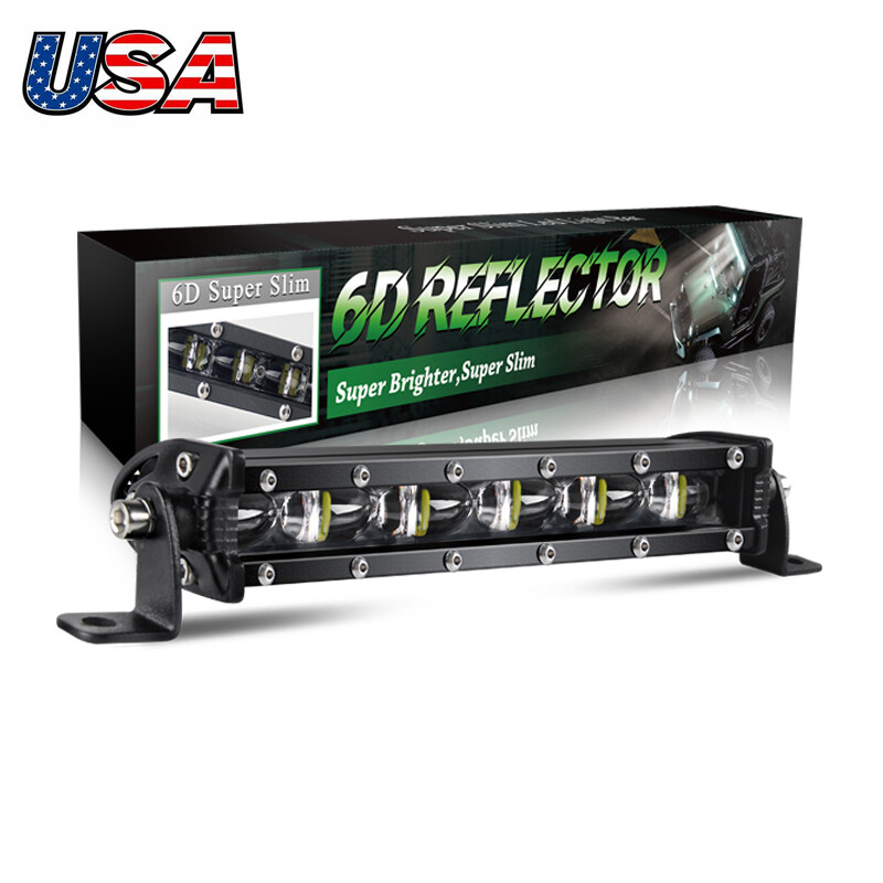 1/2/4/10PCS 7inch Slim LED Work Light Bar Flood Spot Combo Driving SUV ATV 7″ 8″