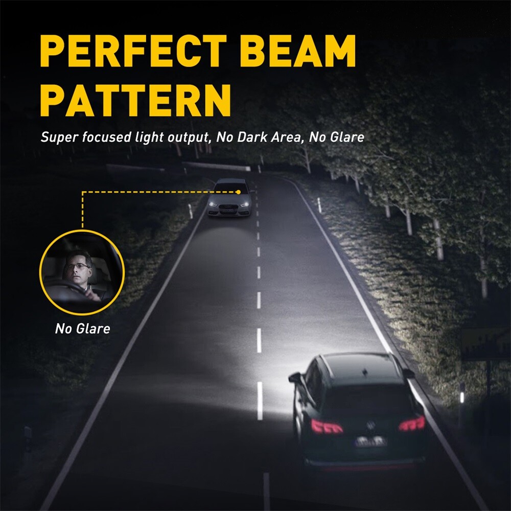 CANBUS 9006 HB4 LED Headlight Bulbs Kit 40000LM Low Beam Super Bright 6500K
