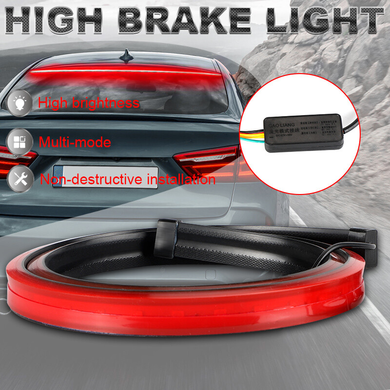 40″ LED Third High Brake Light Strip Car Rear Windshield Stop Turn Signal Tail