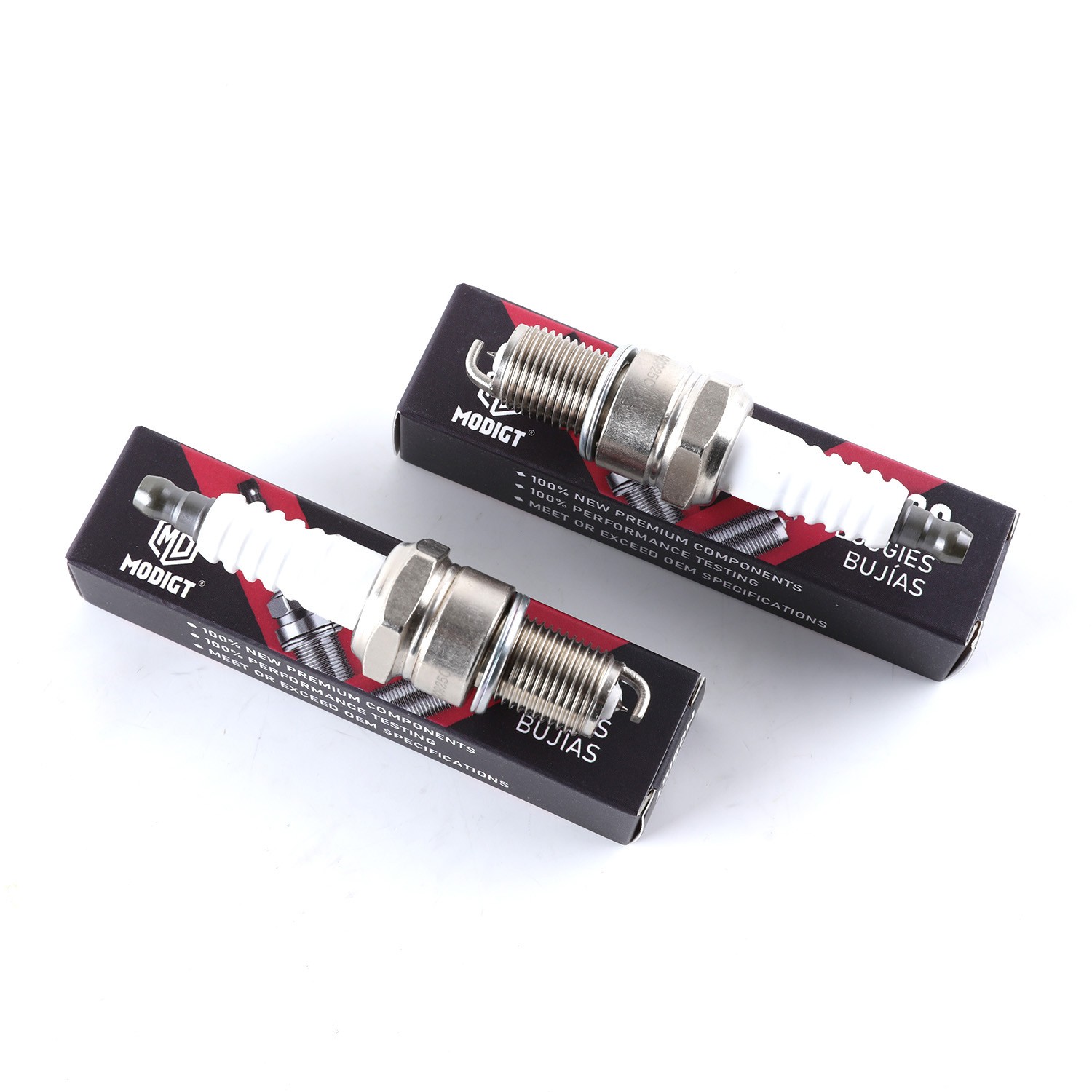 Set of 2 Premium OEM 6637 BPR6EIX Iridium Spark Plugs- New and High Quality