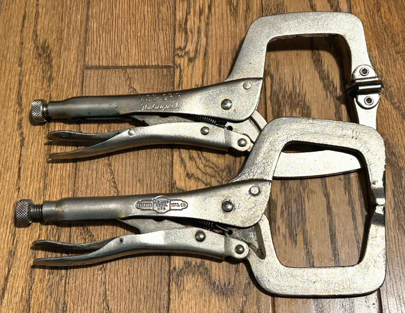 Vise Grip 11″ Long Reach Swivel Fix Pad Locking Pliers Welding C Clamp Set Lot