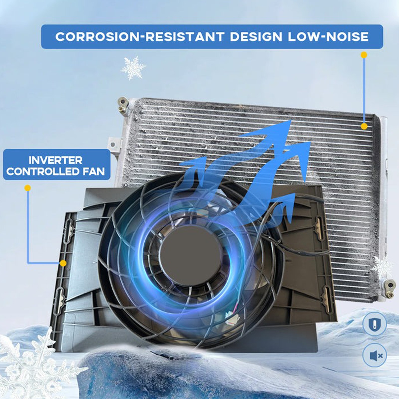 12V 10000 BTU RV Rooftop Air Conditioner Low Profile Camper Cooling A/C Unit