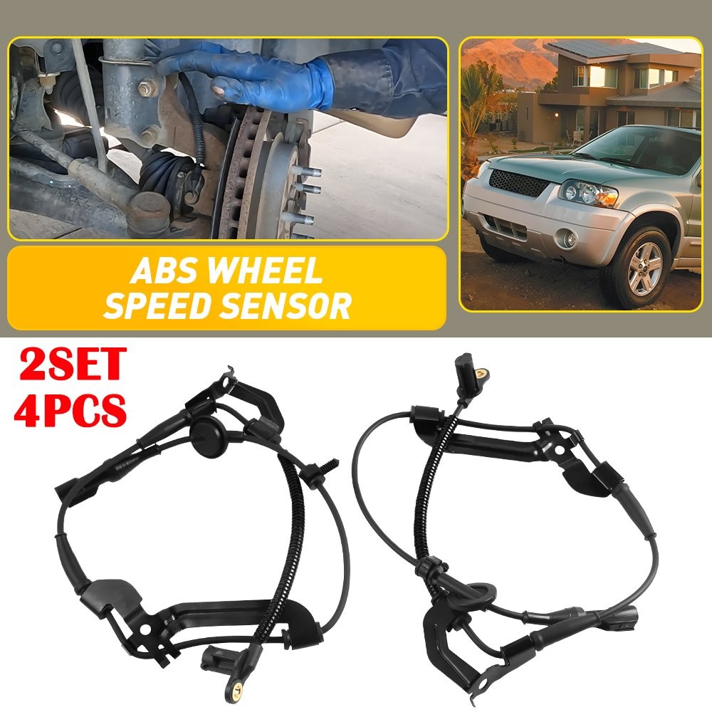 4x Left+Right Front ABS Wheel Speed Sensor For 2001-2008 Ford Escape XLS XLT EOU