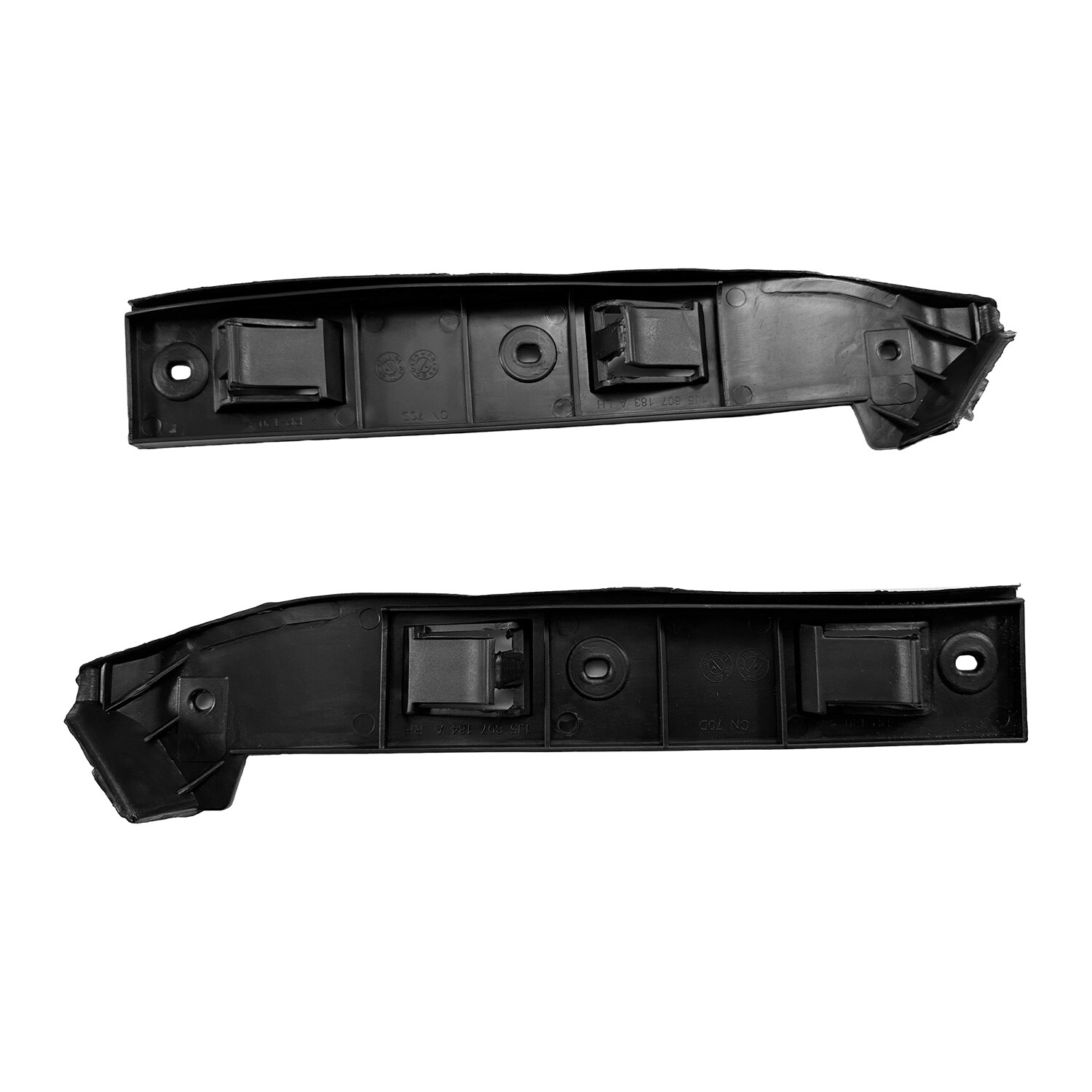 Pair Front Bumper Guide Mount Bracket For VW Jetta MK4 Bora 1999-2005 Black
