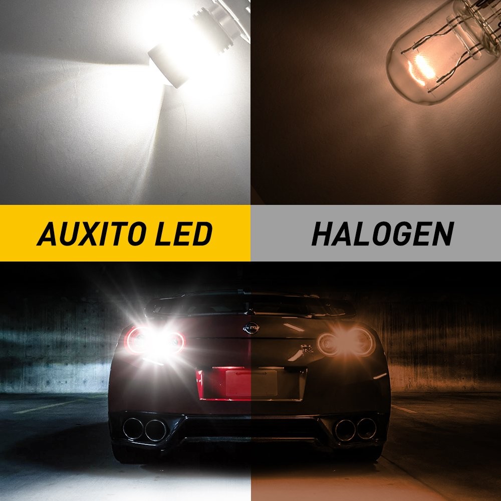 AUXITO 7443 7444 LED Backup Reverse Back Up Light Bulbs Super Bright White 6000K