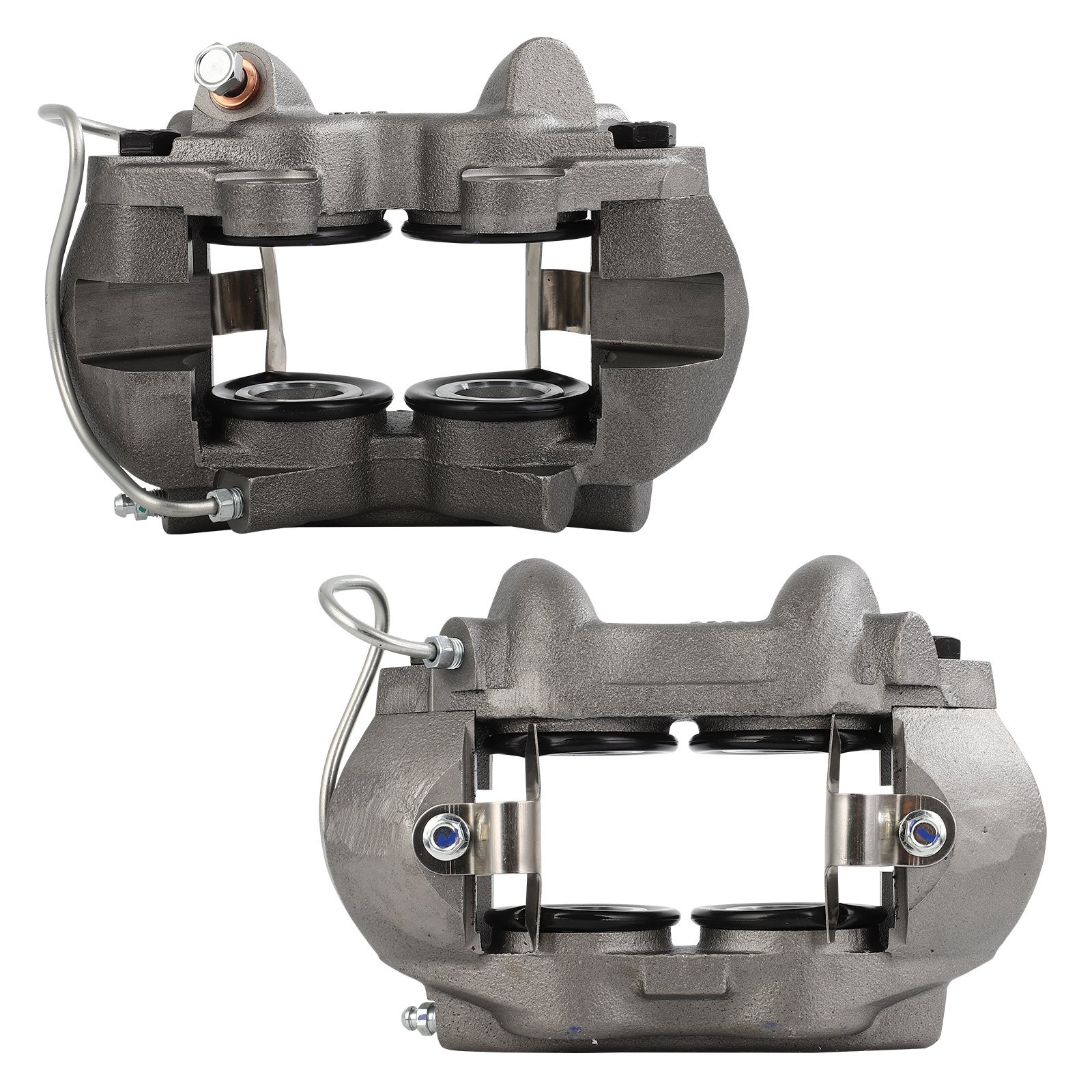 Front Left Right Brake Calipers 2Pcs Fits Ford Mustang 1965-1966 Zinc Plated