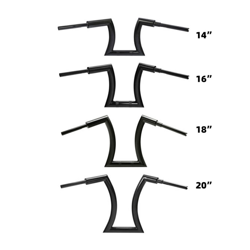 12/14/16/18/20” Rise 2” Ape Hanger Handlebar Fit For Harley Sportster XL Black