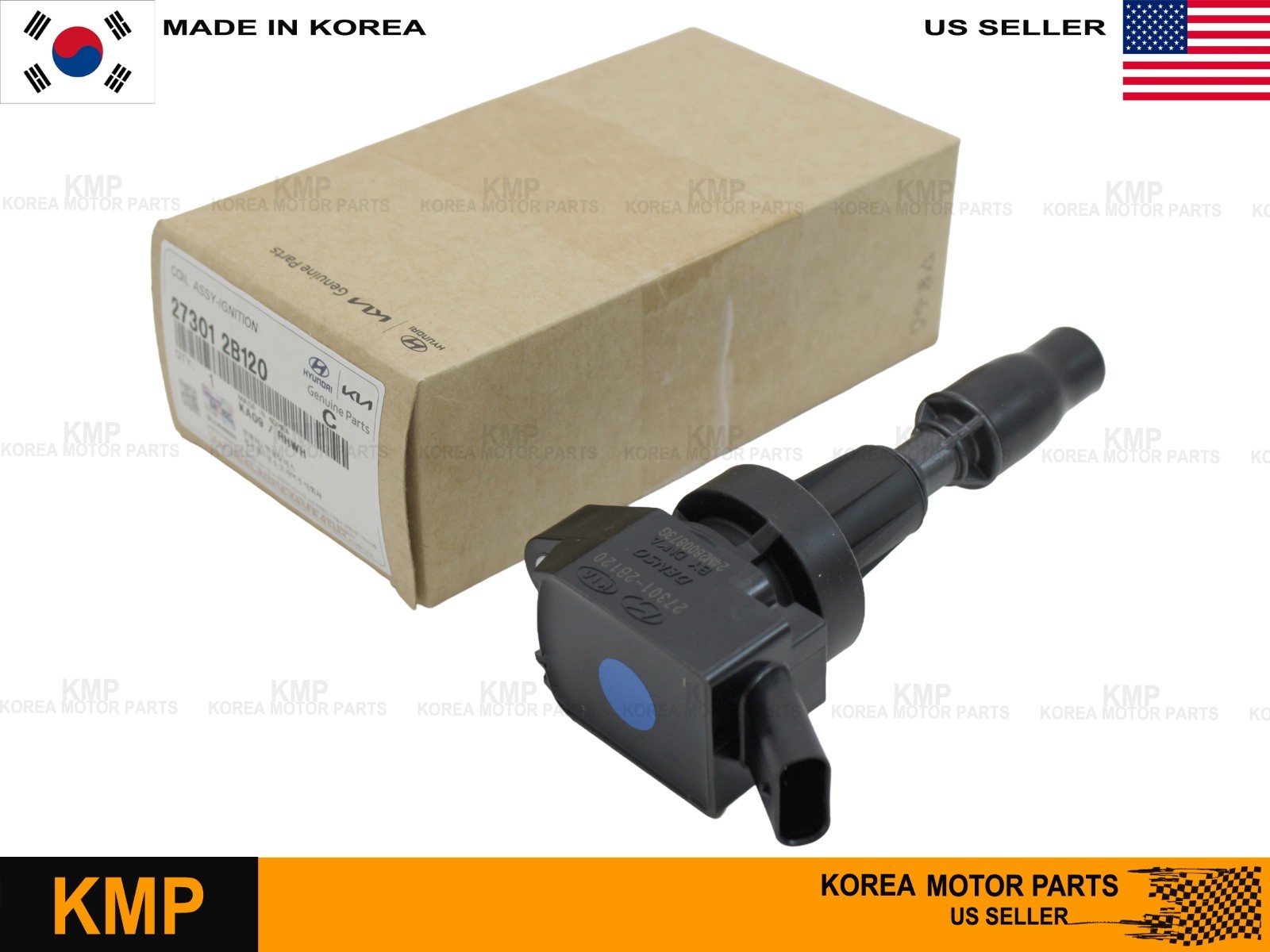 Genuine Ignition Coil for 2015-2021 Hyundai 2016-2024 Kia 1.6L Turbo 27301-2B120