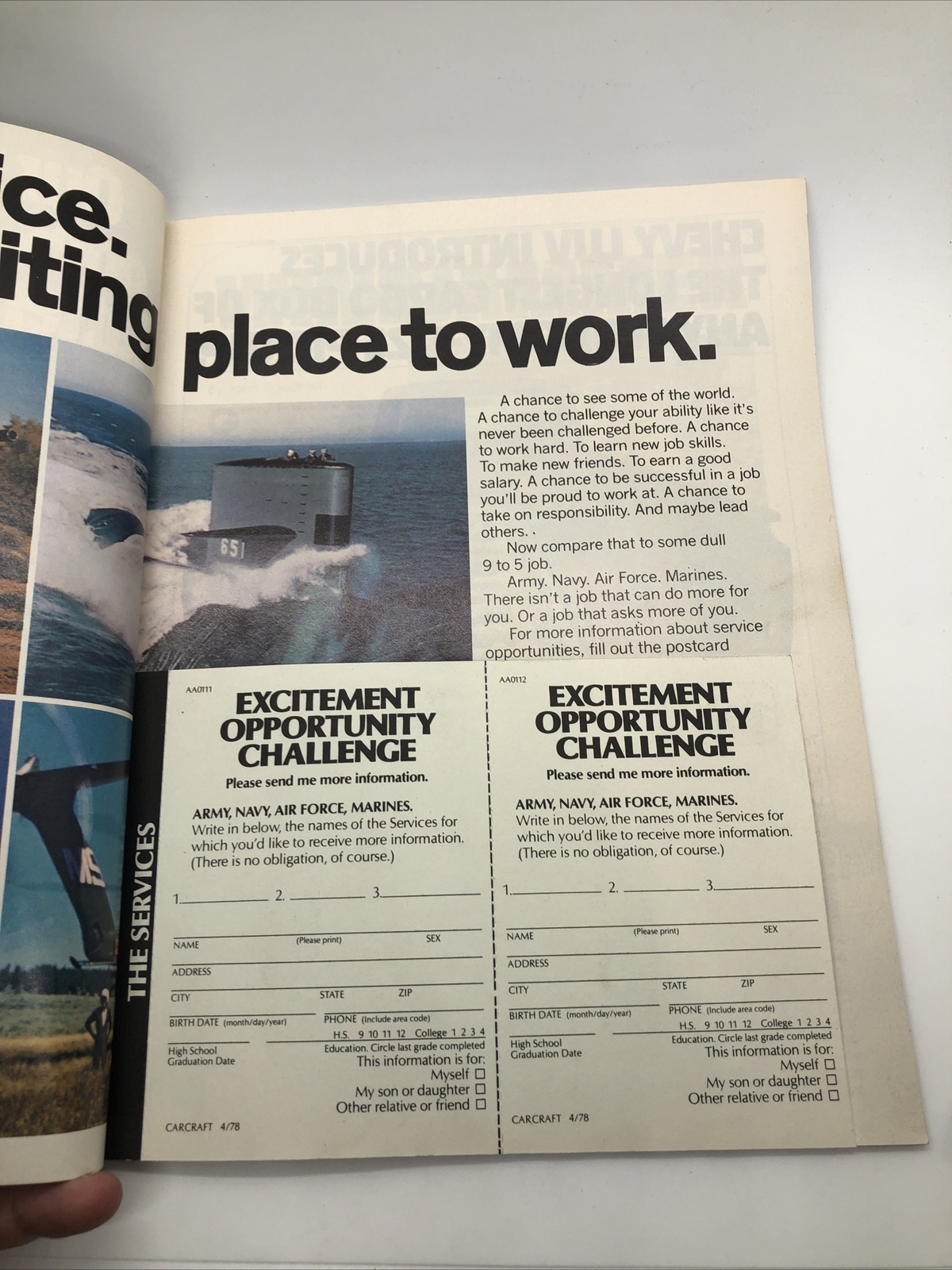 CAR CRAFT MAGAZINE APRIL 1978 CHEVY SPECIAL COVER