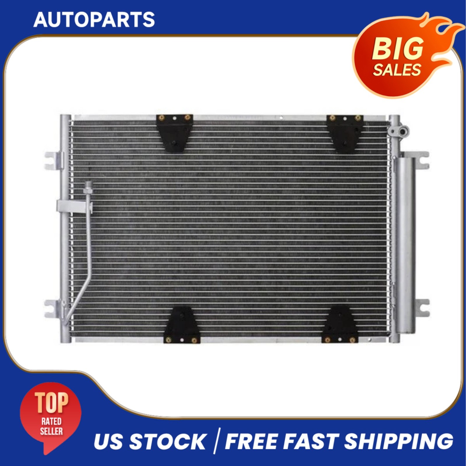 A/C Condenser For 2001-2005 Suzuki Grand Vitara 2.5L 2.7L 2002 XL-7 2.7L 3423
