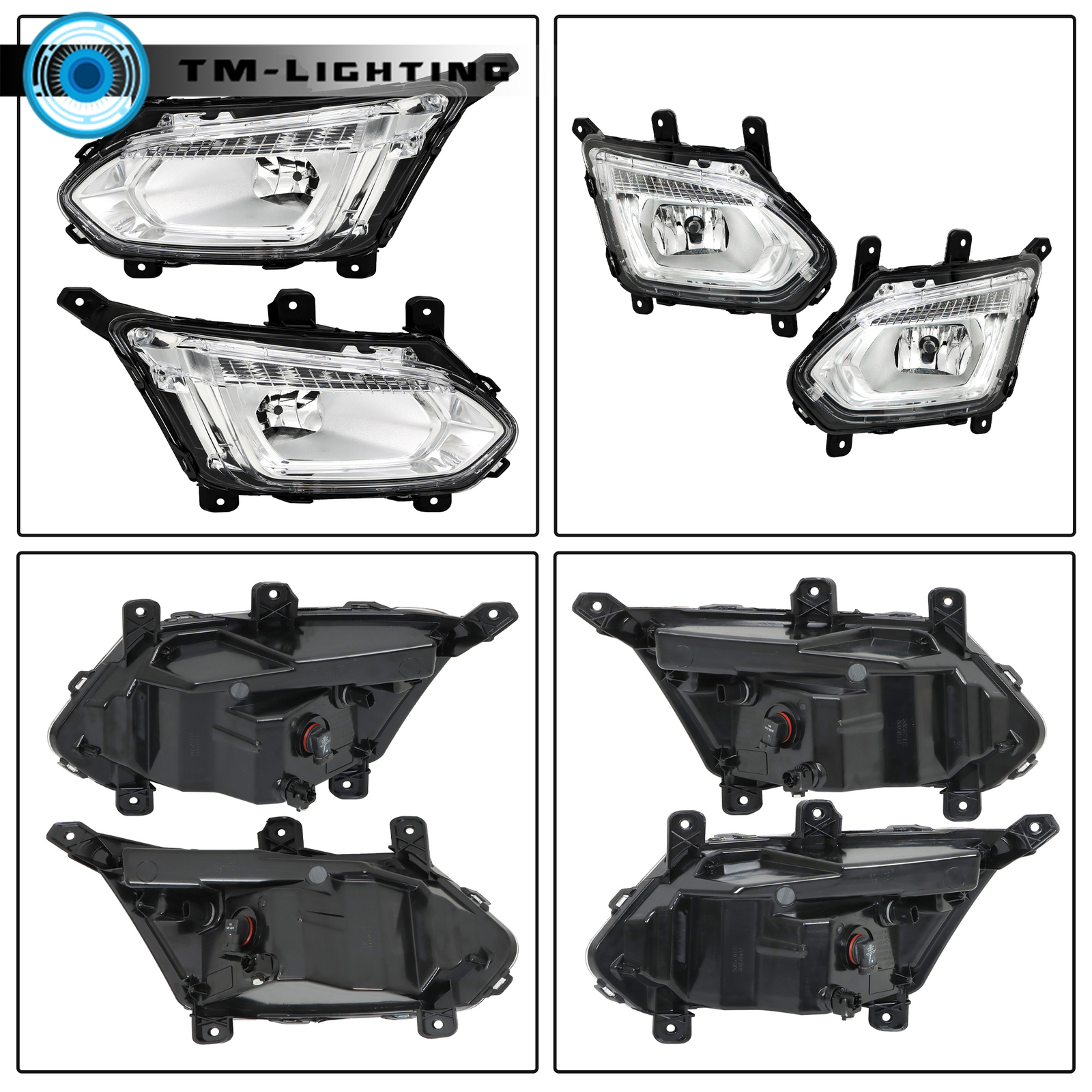 Fog Light Halogen w/DRL For 2016-2017 Chevrolet Equinox Premier LTZ Right&Left