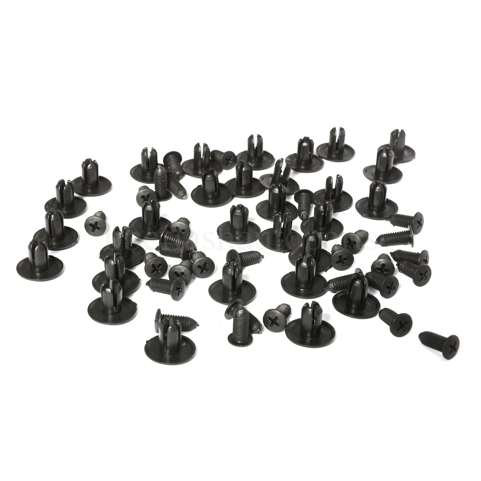190pcs Car Retainer Auto Fasteners Push Trims Plastic Clips Pin Rivet Bumper Kit