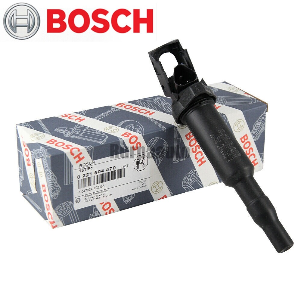 1 Pack For BMW Ignition Coil Updated W/ Connector Boot Genuine Bosch 0221504470