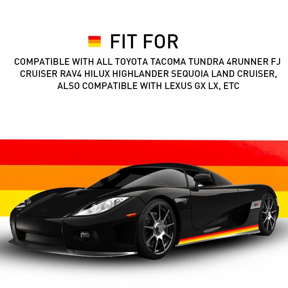 Racing Plaid Side Door Fender Skirt Stripes Decal Sticker Sport Race Car