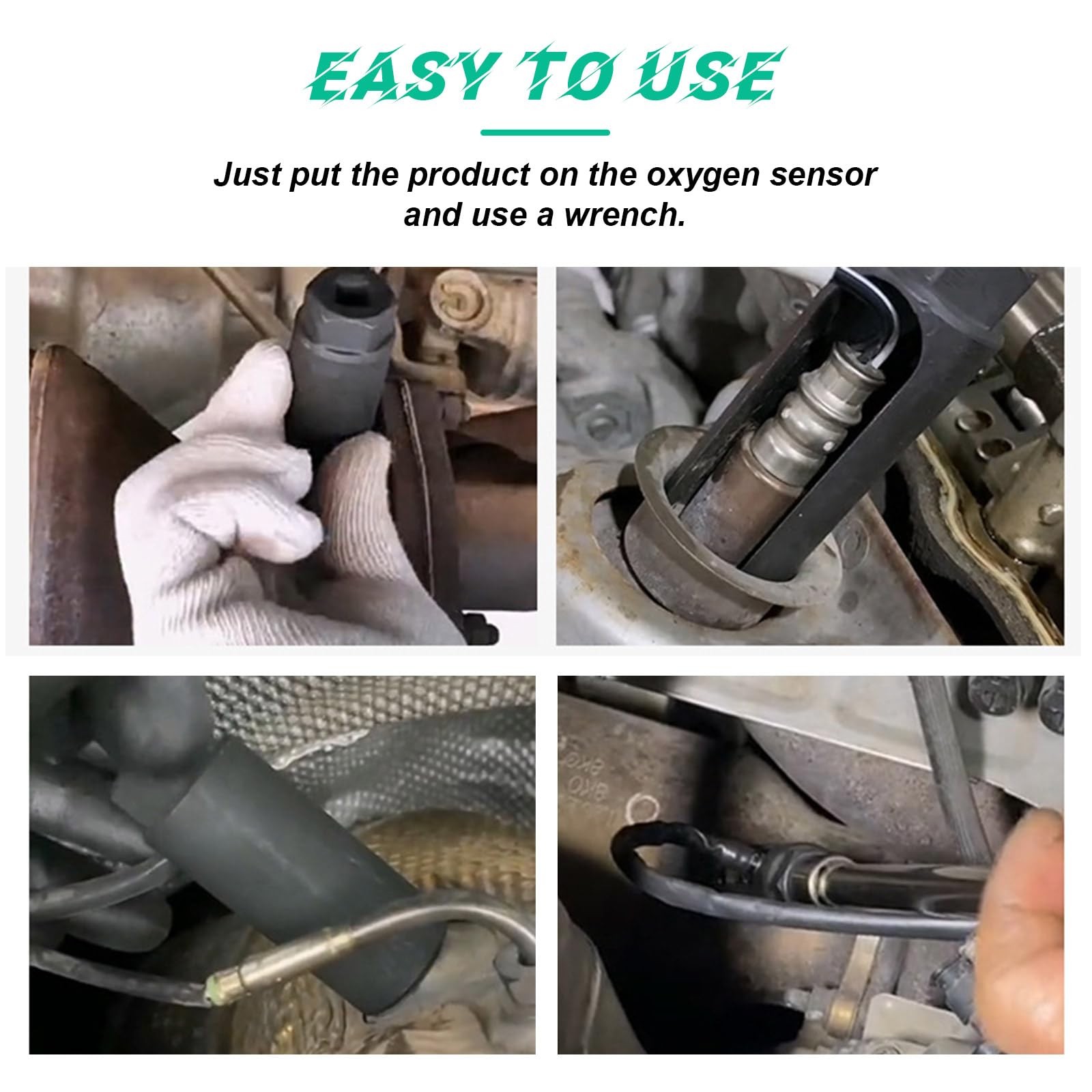 Car Oxygen Sensor Socket with Side Wire Cutout, 1/2″ Drive by 7/8″ 6-Point Fit A