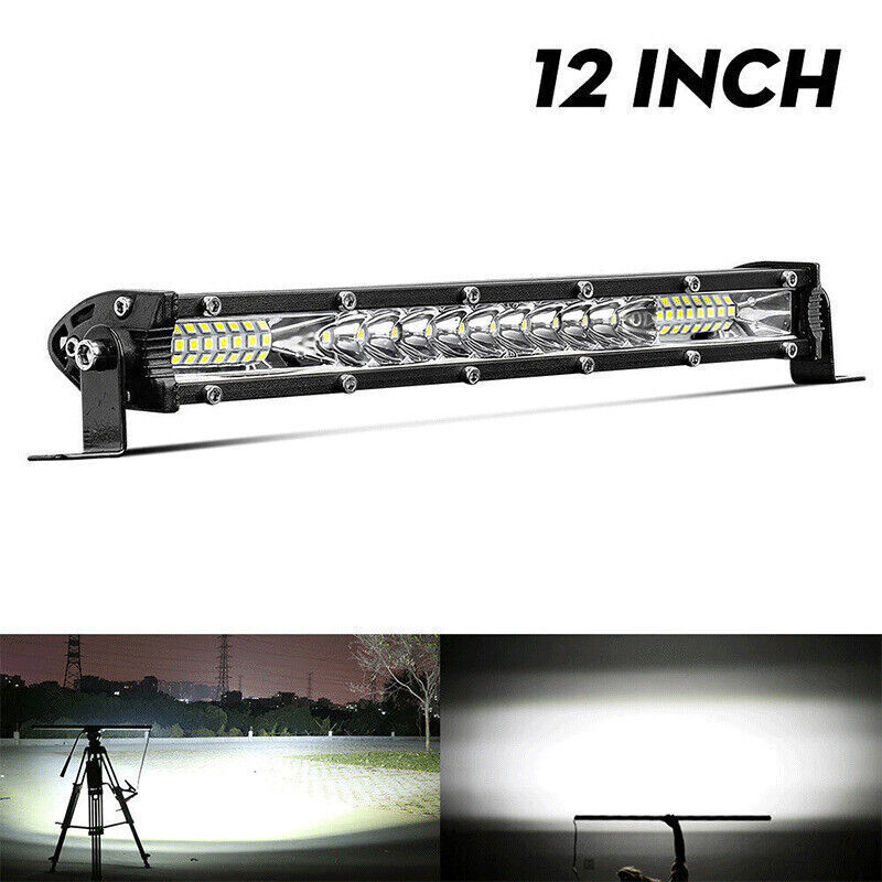 2x 12″inch 450W LED Light Bar Combo+4x 4″in Pods Kit For Jeep For Truck SUV ATV