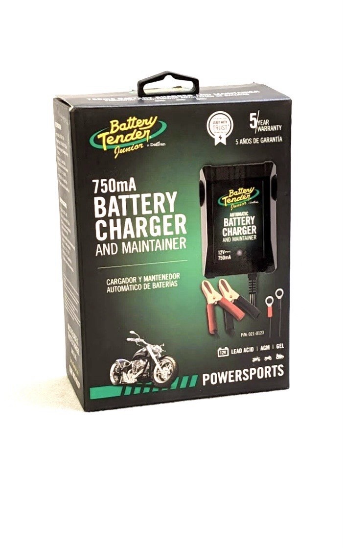 Deltran 021-0123 Battery Tender Junior 12V 750mA Automatic Battery Charger….