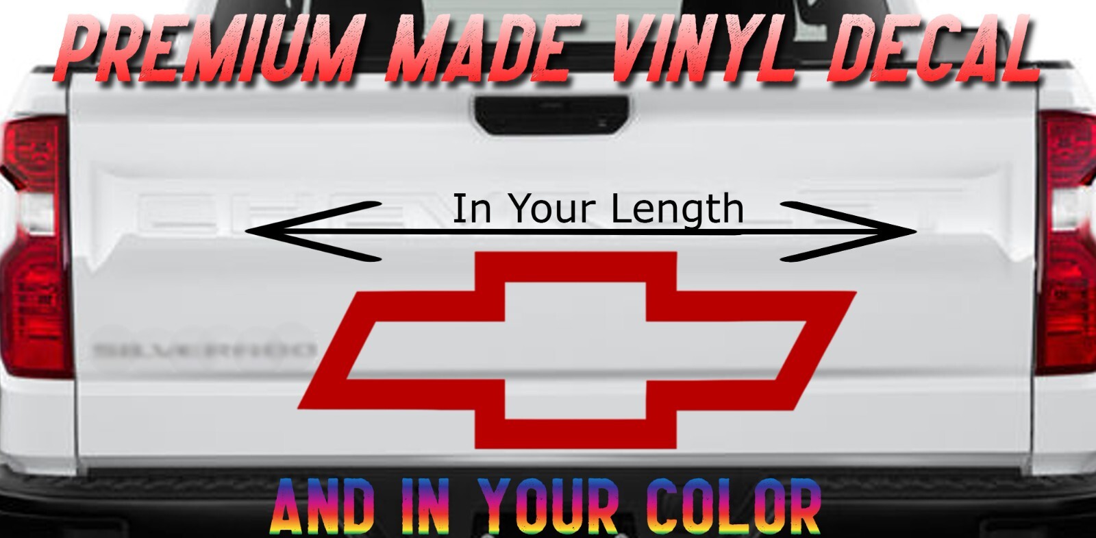 Chevy Bowtie Decal – Choose Color and Size 1.5 thru 10 inch Sticker – Chevrolet