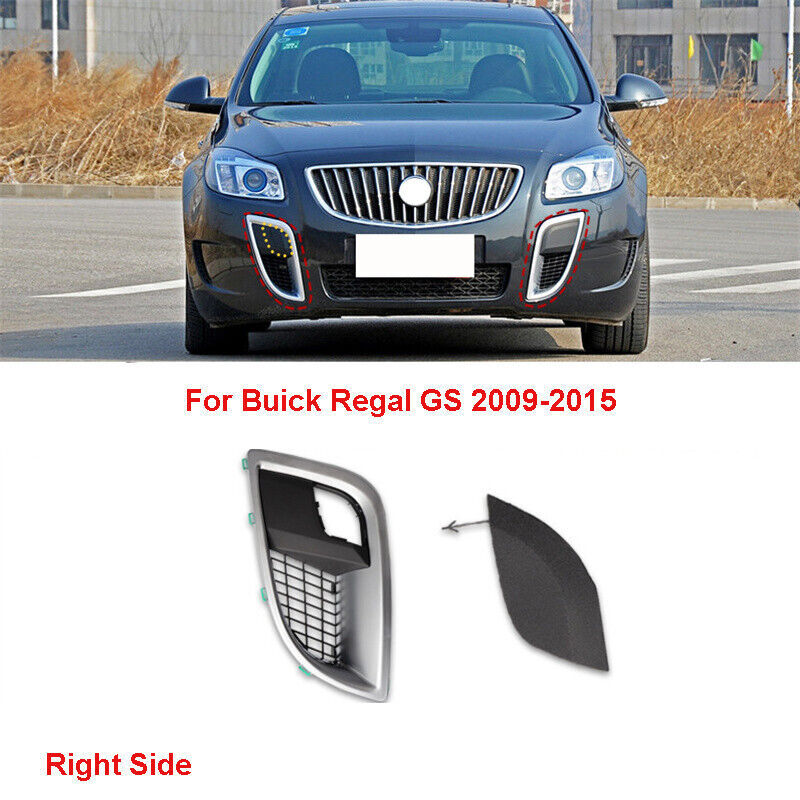 For Buick Regal GS 2009-2015 ABS Chrome Bumper Fog Lamp Cover Bezel Right Side