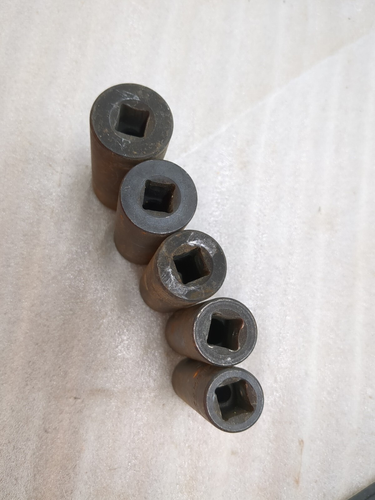 5 Pieces Deep 6 Point Impact Socket 3/8 Drive 1/2″ Thru 3/4″