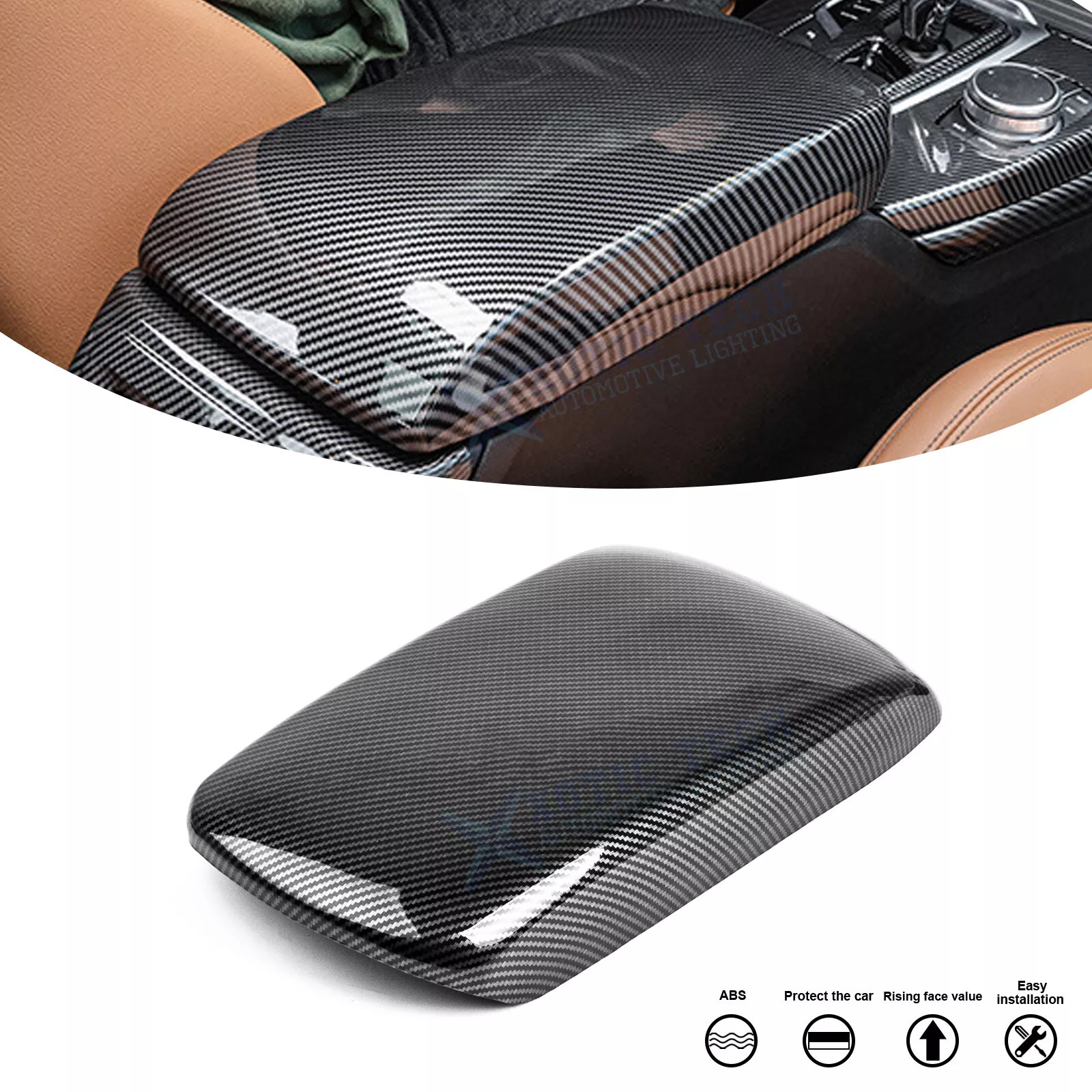 For 2018-2024 BMW X3 X4 G01 G02 Armrest Box Panel Cover Car Trim Accessories