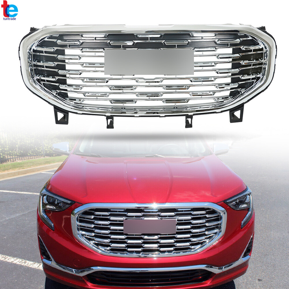 For 2018-2020 2021 GMC Terrain Denali Style Front Upper+Lower Grille Assembly