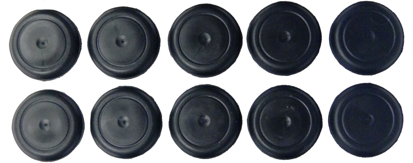 1-1/2″ Black Rubber Plugs for Flush Mount Body Sheet Metal Hole Qty 10 1.50 Inch