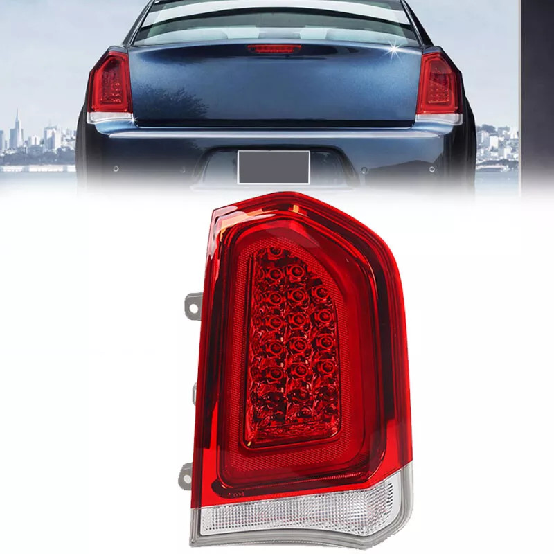 For 2015-2023 Chrysler 300 Chrome Trim Full LED Tail Light Brake Lamp Passenger