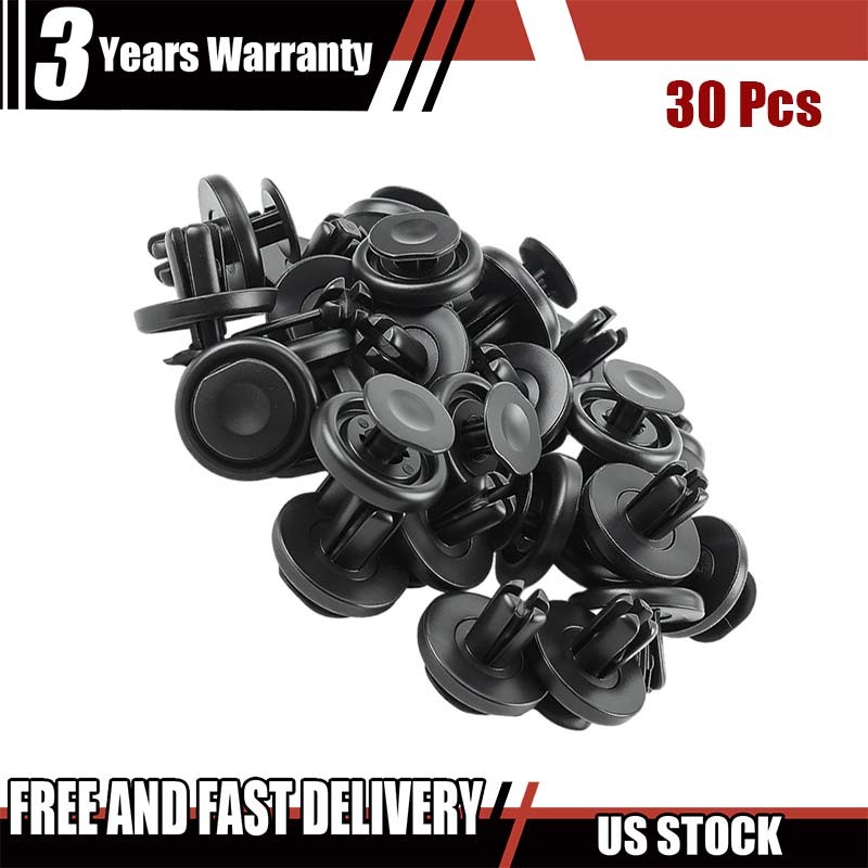 30Pcs Fender Liner Push-Type Retainer Fasteners Clip For Toyota 90467-07215