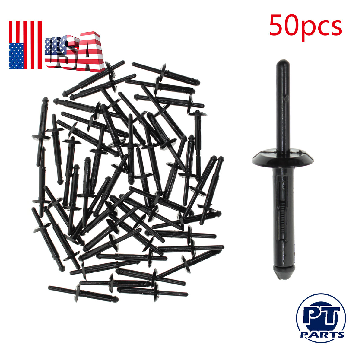 Nylon Plastic Bumper Rivets Car Body Fastener Retainer Clip For Dodge Challenger