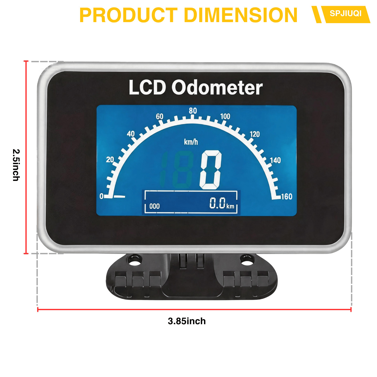8pcs LCD Odometer Working voltage DC9V-36V Working environment humidity