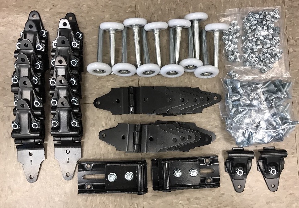 50 pack Whiting Door Repair Kit ALL Hinges + 2″ Rollers + Hardware! Todco Morgan