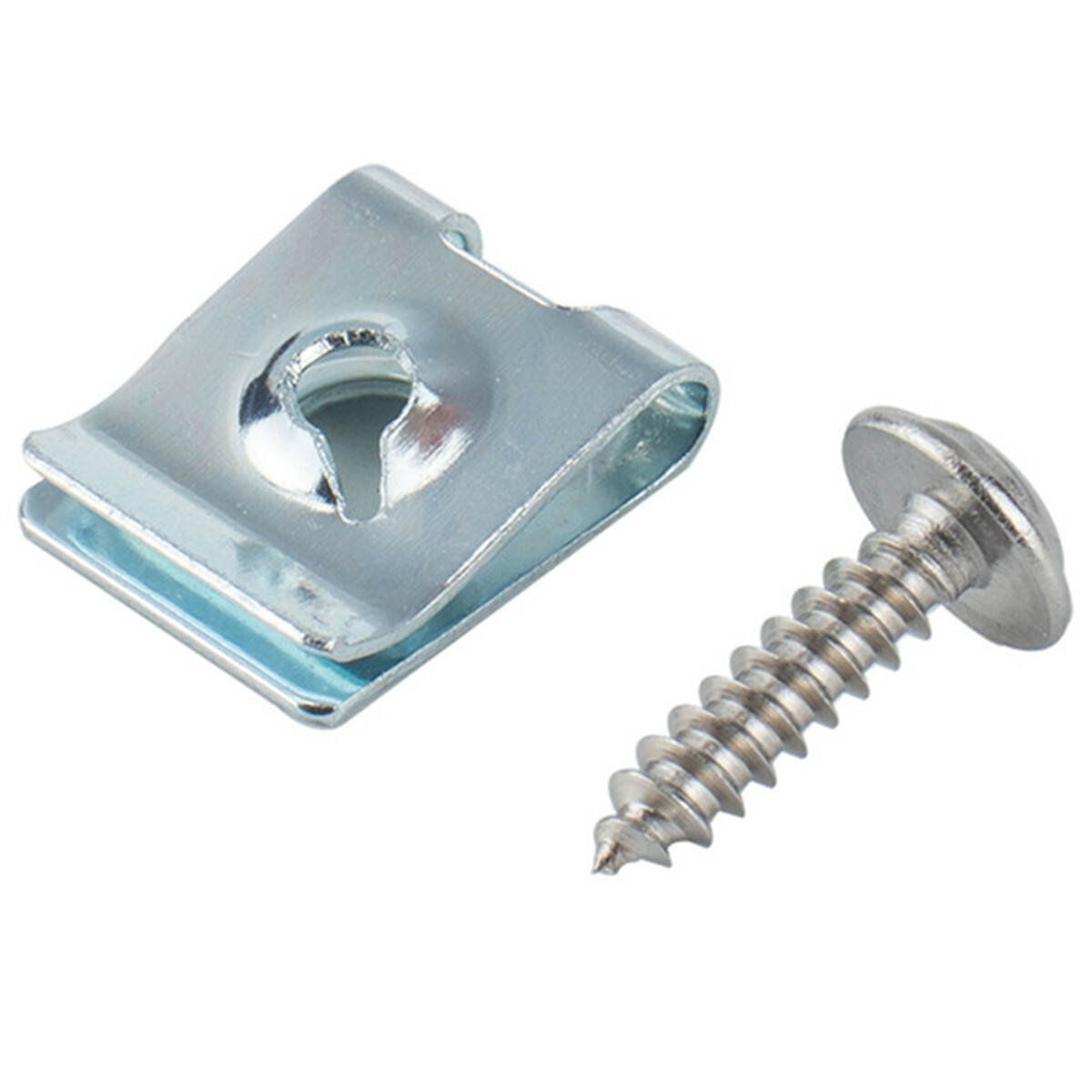 Car U Nuts Self Tapping Screw Spire U Clips Moulding Trim Panels Fasteners 200Pc