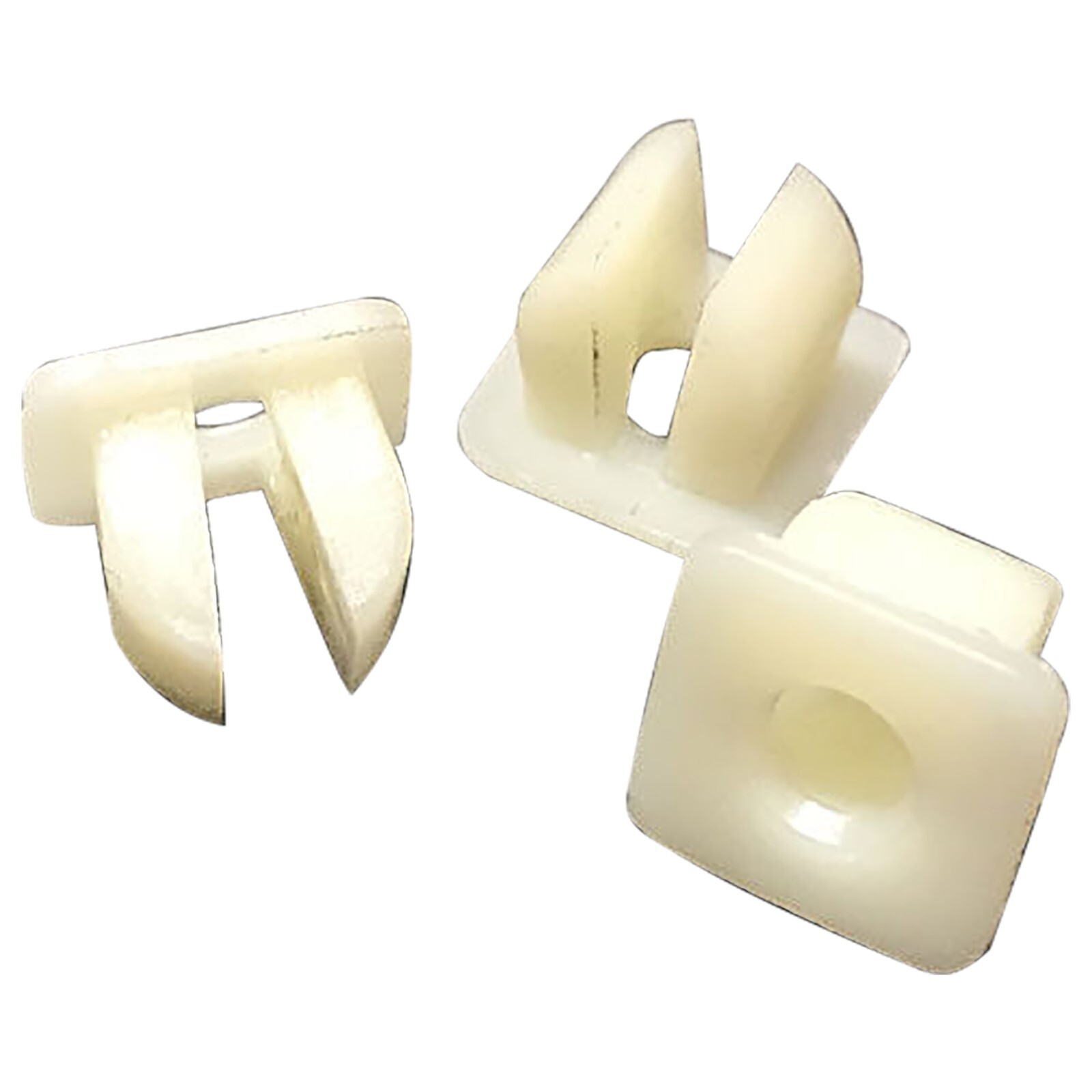 Natural Nylon Square Side Marker Light Grommet Nut #8 Screw 6.5MM 10MM – 50 Pack