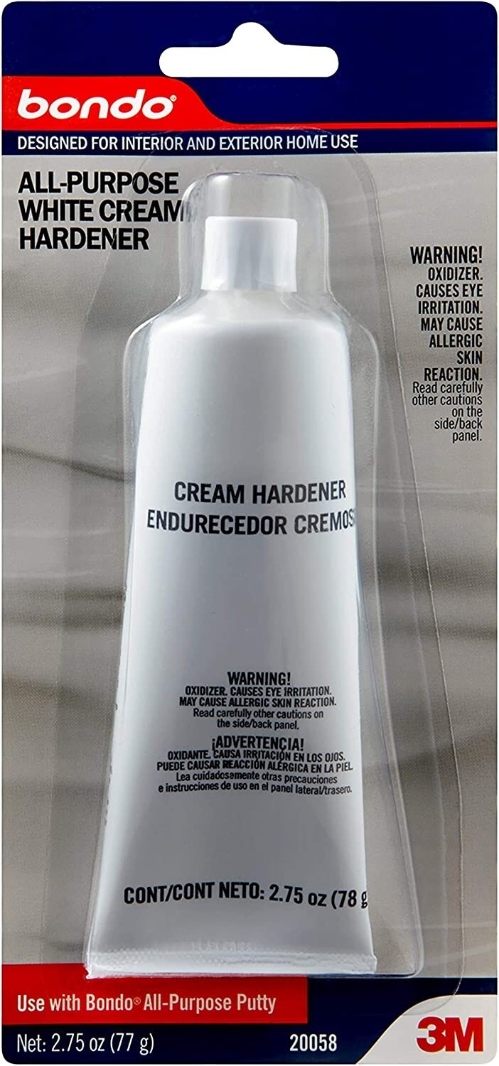Bondo All-Purpose White Cream Hardener, 2.75 oz, Package may vary