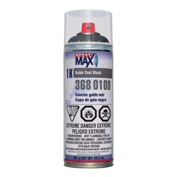SprayMax 680100 Black 1K Guide Coat Aerosol (13.5 oz)