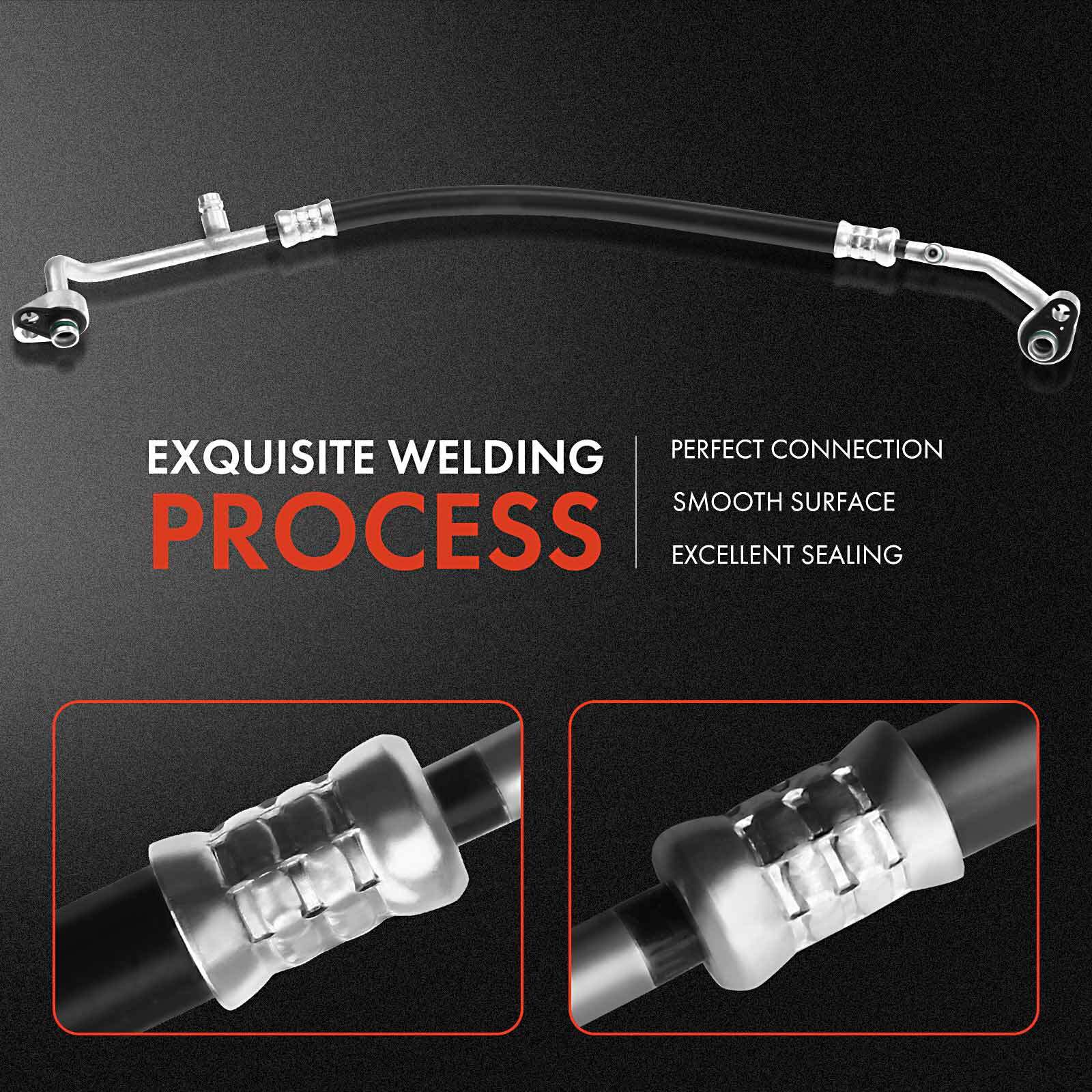 2x New A/C Suction & Discharge & Liquid Line Assembly for Ford Focus 2005 2.3L