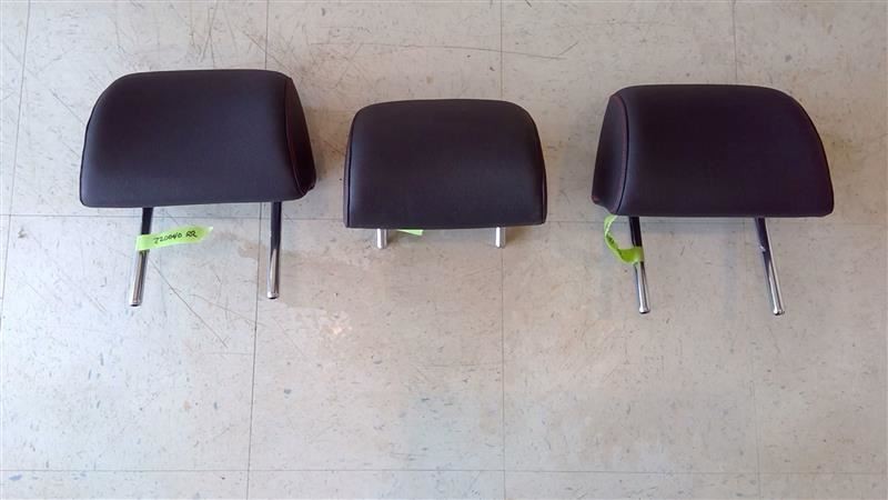 2012 12 Volkswagen Jetta GLI Set 3 Rear Headrests Black Leather Red Stitch 83738