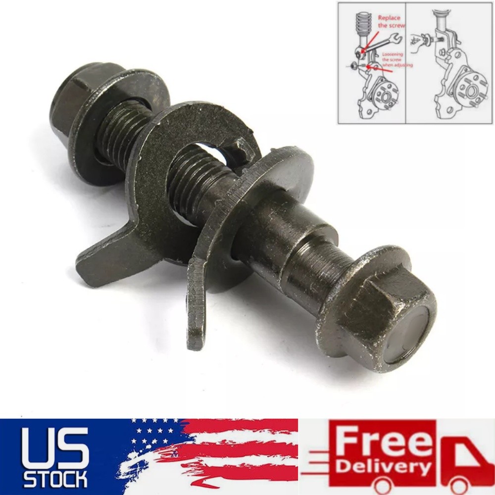 4PCS CAR FRONT LEFT & RIGHT CAMBER ALIGNMENT SET 17MM ADJUSTABLE CAM BOLTS KIT