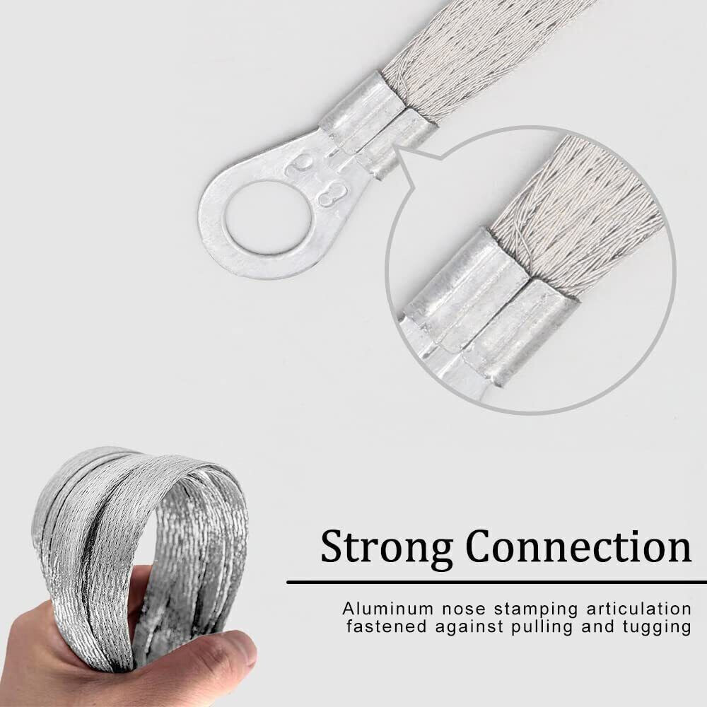 5X Car Truck Firewall Engine Body Engine Ground Strap Tinned Copper Cable Kit