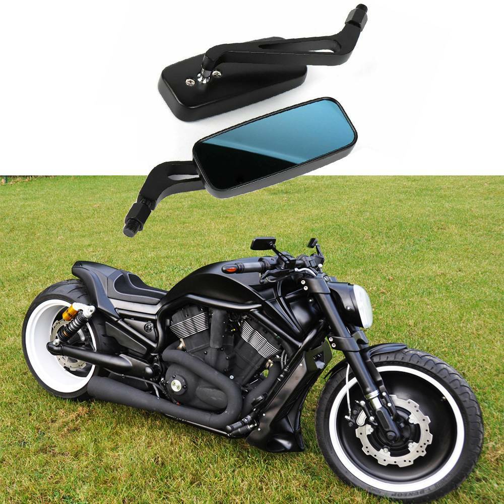 Rectangle Motorcycle Mirrors For Harley V-Rod Night Rod Street Glide Road Glide