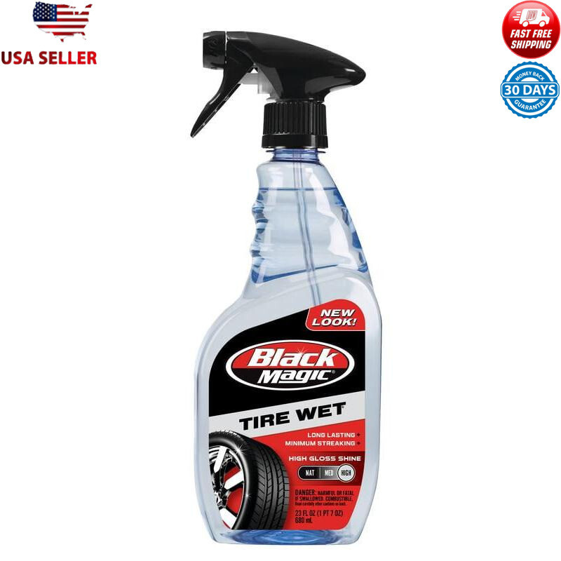 Tire Shine Spray High Gloss Long Lasting Wet Look 23oz Easy Application New